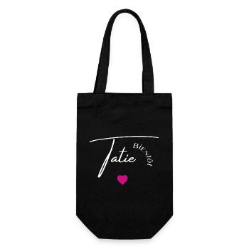 Bientôt tatie - Sac à bouteille - noir - Devant