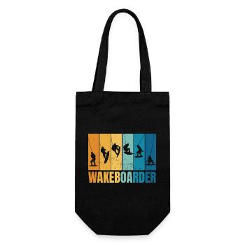 Silhouettes de wakeboard - Sac à bouteille - noir - Devant