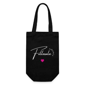 Filleule adorée - Sac à bouteille - noir - Devant