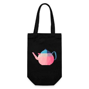 Tea Cup Tea Saying Tea Bag Gift Drink - Gift Bag for Bottles - black - Front