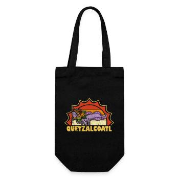 Quetzalcoatl Axolotl Mexiko Azteken Gottheit - Geschenkbeutel für Flaschen - Schwarz - Vorne