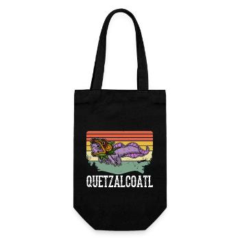 Quetzalcoatl Axolotl Mexico Aztecs Deity - Gift Bag for Bottles - black - Front