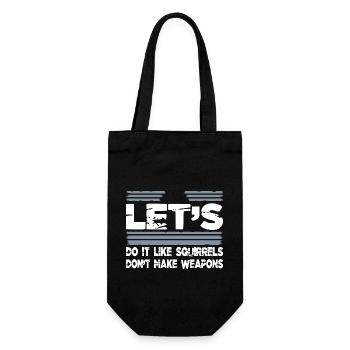 Déclaration impressionnante disant hippie anti-guerre hippie - Sac à bouteille - noir - Devant