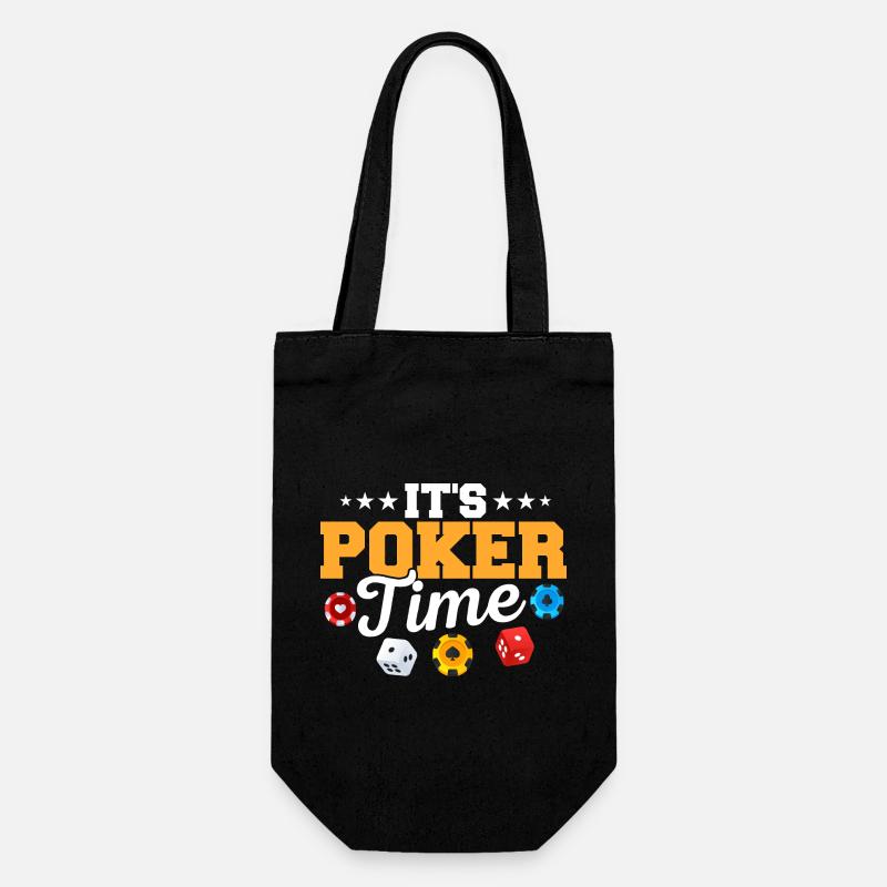 C’est Poker Time Card Player Gambling - Sac à bouteille - noir
