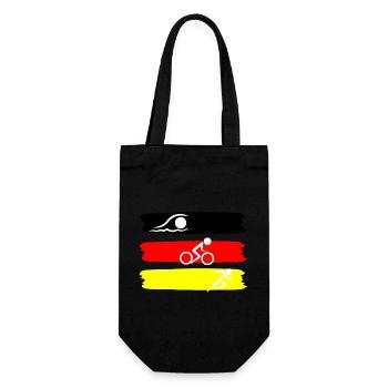 Triathlon Swim Bike Run - Geschenkbeutel für Flaschen - Schwarz - Vorne