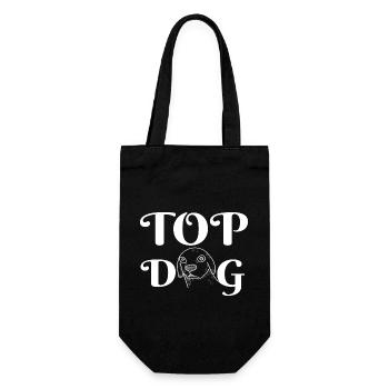 TOP DOG - Gift Bag for Bottles - black - Front