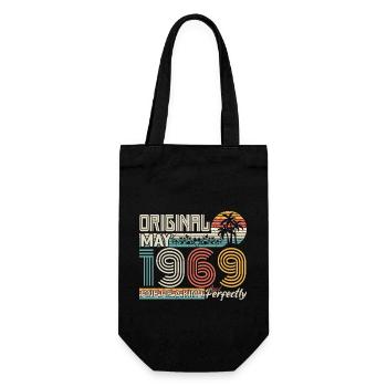 Mai 1969 anniversaire May 1969 cadeau 1969 - Sac à bouteille - noir - Devant