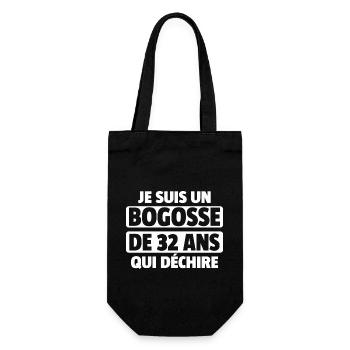 bogosse de 32 ans / anniversaire homme de 32 ans - Sac à bouteille - noir - Devant