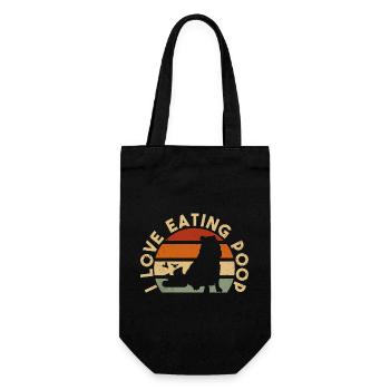 Capybara rodent - Gift Bag for Bottles - black - Front