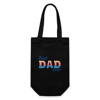 Best Dad Always Father's Day Man Christmas - Gift Bag for Bottles - black - Front