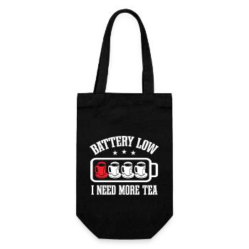 I Need More Tea - Gift Bag for Bottles - black - Front