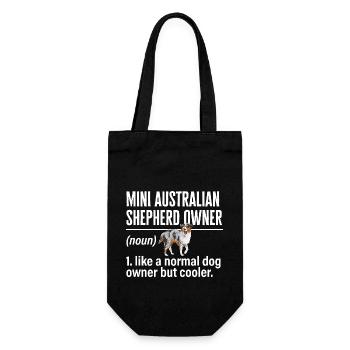 Miniature Australian Shepherd - Gift Bag for Bottles - black - Front