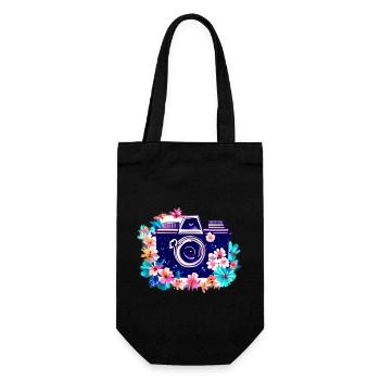 Photographer Camera Funny Photographing Photographer - Gift Bag for Bottles - black - Front