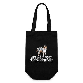 Miniature Australian Shepherd - Gift Bag for Bottles - black - Front
