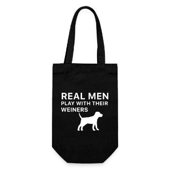 Dog Hund - Gift Bag for Bottles - black - Front
