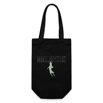 Belgian Shepherd Green - Gift Bag for Bottles - black - Front