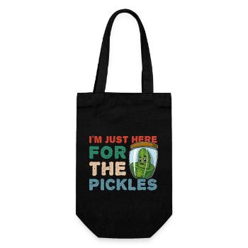 Cornichons Fruit Pickling Cucumbers Fruit Garden - Gift Bag for Bottles - black - Front