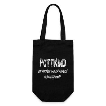 Ruhrpott Kind - Geschenkbeutel für Flaschen - Schwarz - Vorne