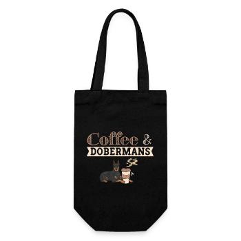 Doberman Pinscher Chien Dobie - Sac à bouteille - noir - Devant