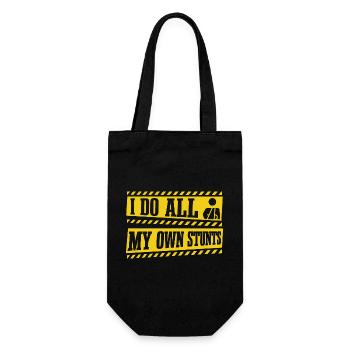 Je fais toutes mes cascades | Récupération du bras cassé - Sac à bouteille - noir - Devant