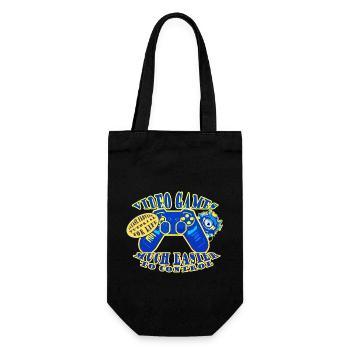 Please provide tutorial for life - Gift Bag for Bottles - black - Front