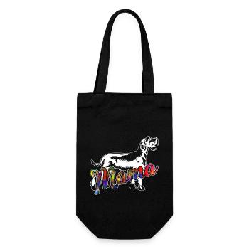 Schnauzer Schnauzer Mama - Gift Bag for Bottles - black - Front