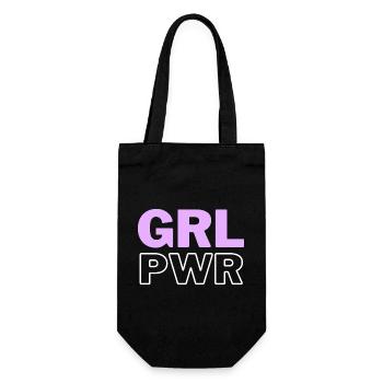 Girl Power Modern - Gift Bag for Bottles - black - Front