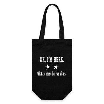 OK, I'm here. What are your other two wishes? - Sac à bouteille - noir - Devant