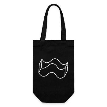 Vague - Sac à bouteille - noir - Devant