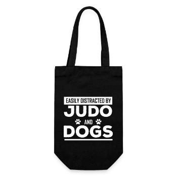 Hund Dog - Geschenkbeutel für Flaschen - Schwarz - Vorne
