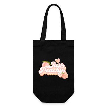 Summer Peach Design Heart Peaches Fruity - Sac à bouteille - noir - Devant