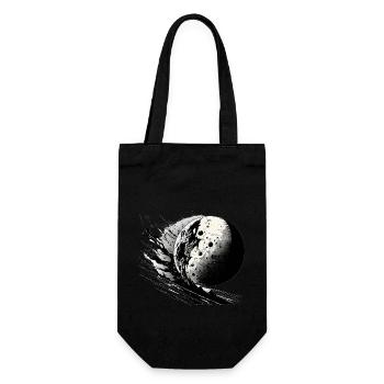 Moon 009 - Gift Bag for Bottles - black - Front