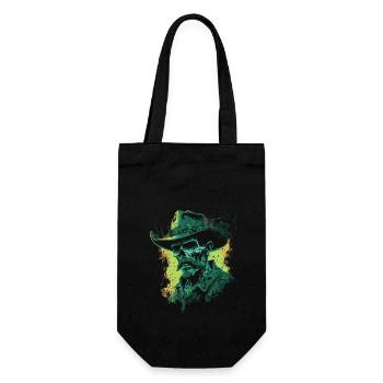 Untoter Cowboy - Geschenkbeutel für Flaschen - Schwarz - Vorne