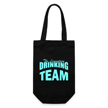 Drinking Team - Gift Bag for Bottles - black - Front