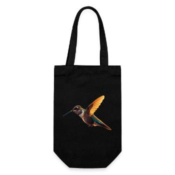 Les colibris sont parmi les plus petits oiseaux du monde - Sac à bouteille - noir - Devant