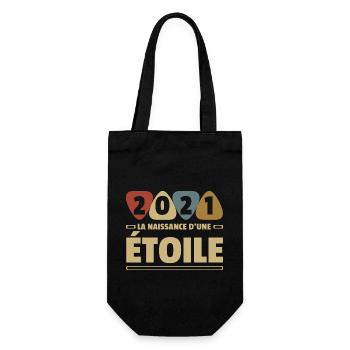 2021 date de naissance / anniversaire année 2021 - Sac à bouteille - noir - Devant