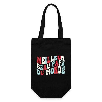 Meilleur Beau Papa DU Monde - Sac à bouteille - noir - Devant