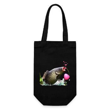 Roi de la carpe - Sac à bouteille - noir - Devant
