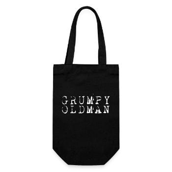 GRUMPY OLD MAN - Gift Bag for Bottles - black - Front