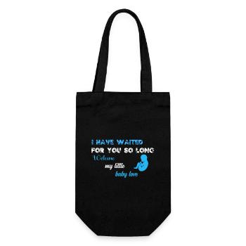 I have waited for you so long BLU WE - Gift Bag for Bottles - black - Front