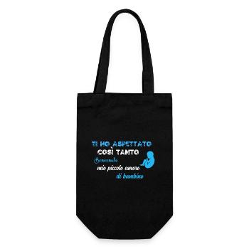 Je t'ai tant attendu BLU WE - Sac à bouteille - noir - Devant