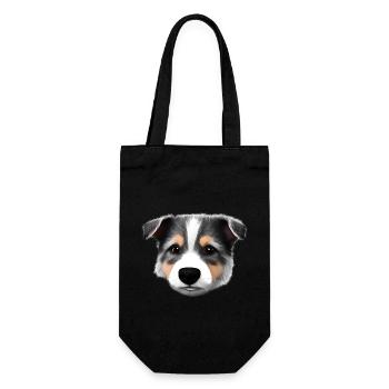 Propriétaire de chien Berger australien Chien Chiot - Sac à bouteille - noir - Devant