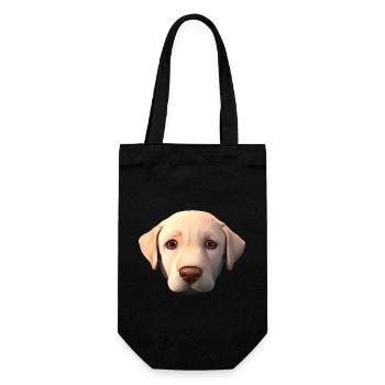 Labrador propriétaire chiot Labrador Retriever - Sac à bouteille - noir - Devant