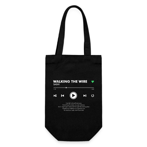 WALKING THE WIRE - Play Button & Lyrics - Gift Bag for Bottles