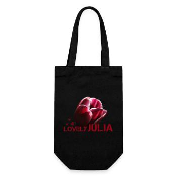 Julia Juliane - Geschenkbeutel für Flaschen - Schwarz - Vorne