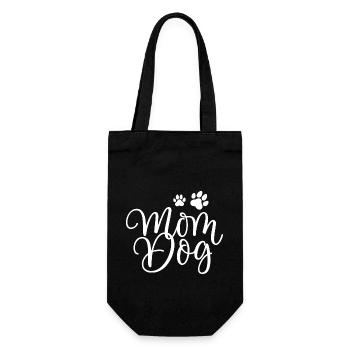 Hund Dog - Geschenkbeutel für Flaschen - Schwarz - Vorne