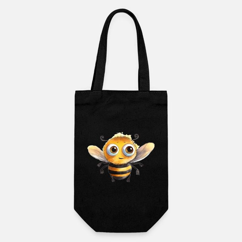 Dessin à l’aquarelle de Bumblebee - Sac à bouteille - noir