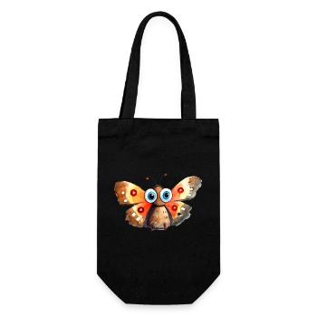 Schmetterling Wasserfarben Zeichnung - Geschenkbeutel für Flaschen - Schwarz - Vorne