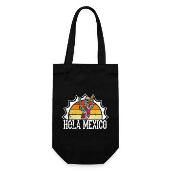 Mexiko Mexikanisch Skeleton Urlaub Tequila - Geschenkbeutel für Flaschen - Schwarz - Vorne