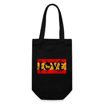 Liebe zu Spanien - Geschenkbeutel für Flaschen - Schwarz - Vorne